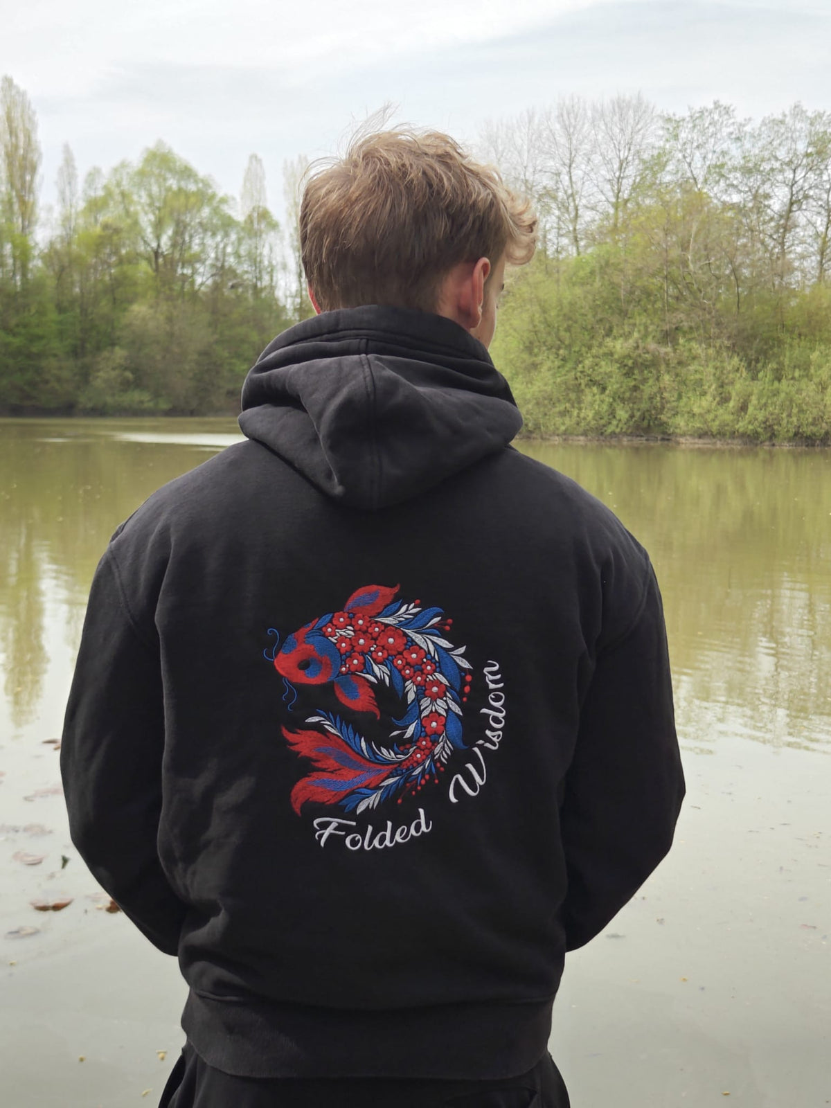 Folded Wisdom Koi Hoodie
